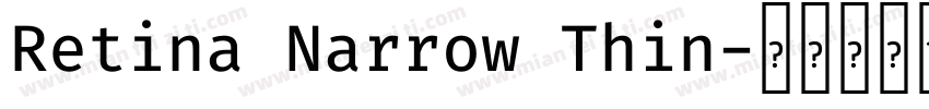 Retina Narrow Thin字体转换
